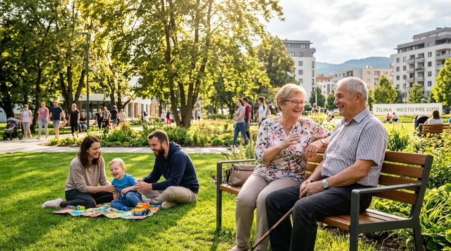Generačné prepojenie v bezpečnom žilinskom parku